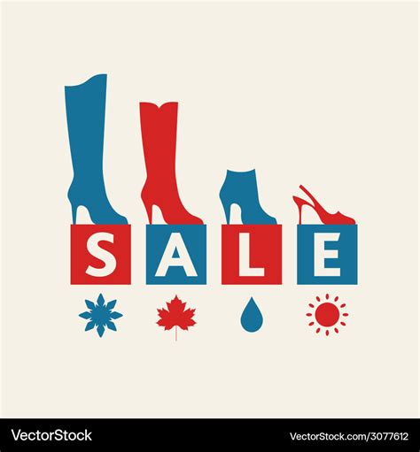 Shoe sale Royalty Free Vector Image - VectorStock