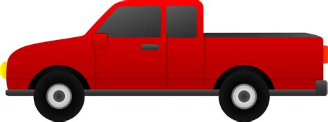 Red Pickup Truck Clipart | Free download on ClipArtMag