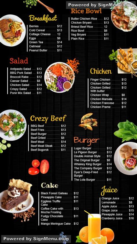 Complete #digitalsignage menu boards #design for #restaurants and # ...