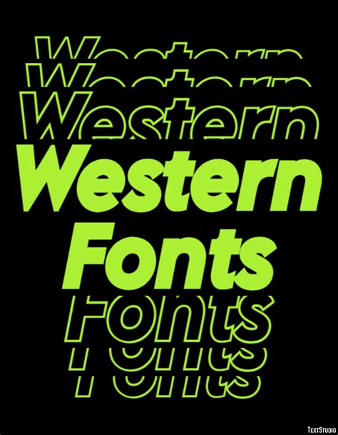 Western Fonts Text Effect and Logo Design Font