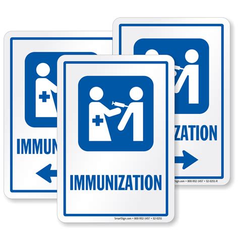 Immunization Hospital Vaccinations Sign, Injection Symbol, SKU: S2-0251