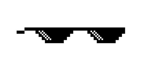 Pixel Sunglasses Png On Transparent Background Free Cliparts | Images ...