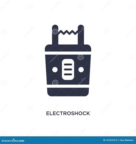 Electroshock Weapon Icon on White Background. Simple Element ...