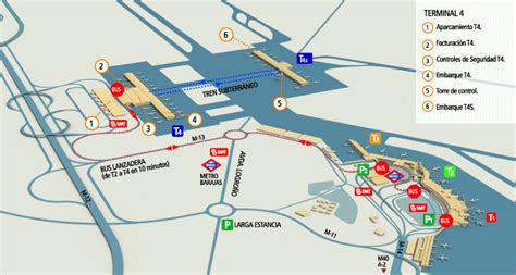 Madrid Airport Map Terminal 4