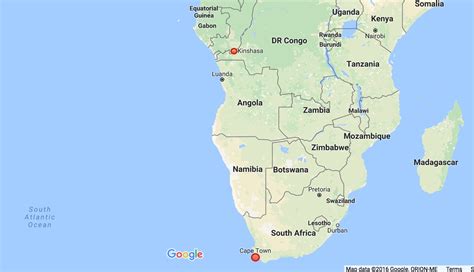 Equator Through Africa Map