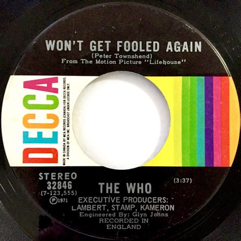 The Who Won t get fooled again (Vinyl Records, LP, CD) on CDandLP