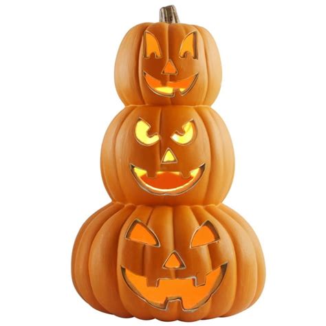 Pumpkin Lantern - 14 Inch Indoor Outdoor Halloween Jack O Lantern ...