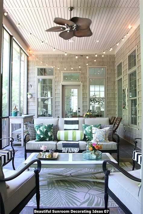 Beautiful Sunroom Decorating Ideas - HOMYHOMEE