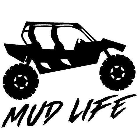 Mud Life Rzr Polaris UTV Decal Sticker for your car truck | Etsy | Rzr ...