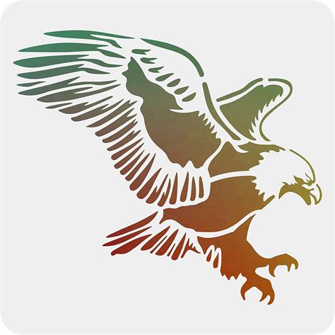 Eagle Stencil Decoration Template Plastic Eagle Drawing Painting ...