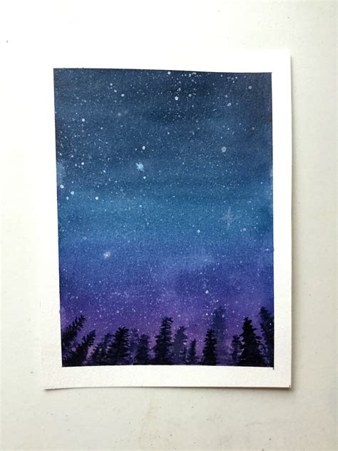 Watercolor Starry Night | ubicaciondepersonas.cdmx.gob.mx