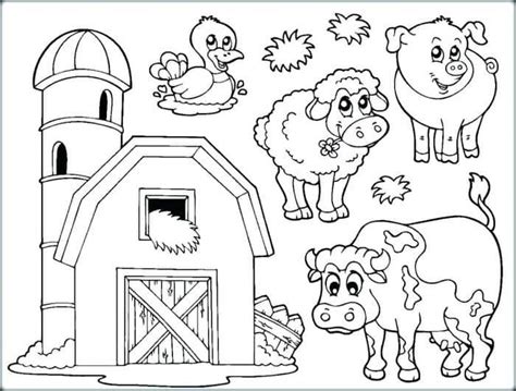 Farm Animal Head Coloring Pages | Animal Coloring Pages