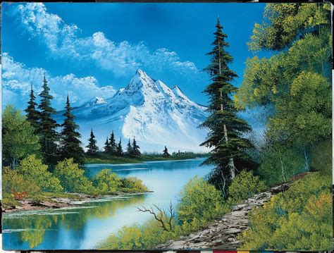 My first Bob Ross painting. "A Walk in the Woods" really my first ...