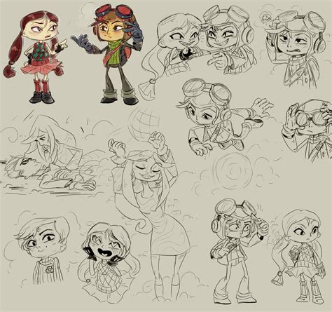 Psychonauts sketch by ILightningStarI on DeviantArt