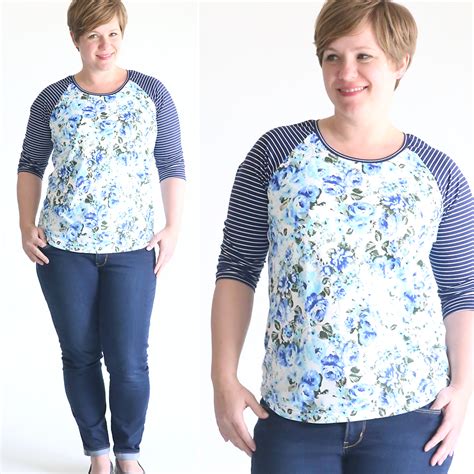 free raglan tee shirt sewing pattern {women's size large} - It's Always ...