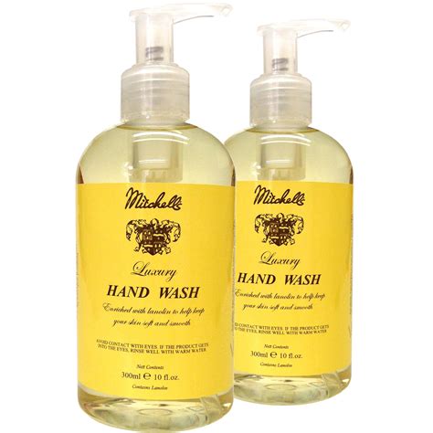 Mitchell's Wool Fat Original Lanolin Hand Wash with Pump Top Twin Pack ...