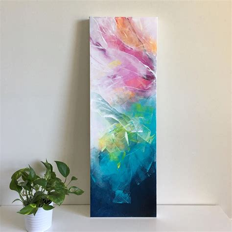 Acrylic abstract painting on canvas, using Golden Fluid Acrylics and ...