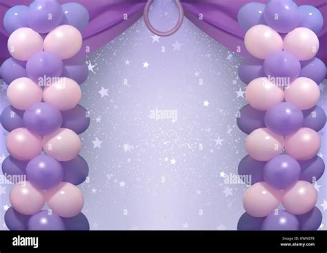 Birthday Background with Party Balloons Stock Vector Image & Art - Alamy