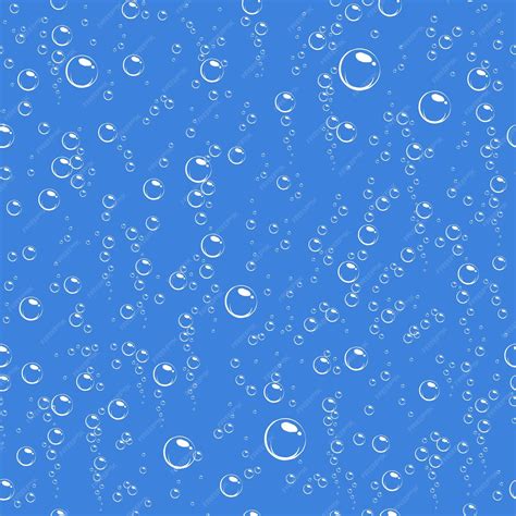 Premium Vector | Cartoon soap bubbles seamless pattern effervescent ...