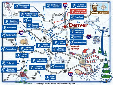 Colorado Ski Resorts Map - Map Of The World