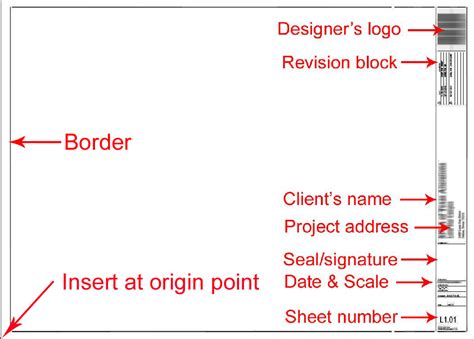 Layout Drawing Title Block Templates