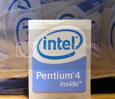 Intel Inside, Pentium Core2, Microsoft Windows & AMD PC Case Label ...