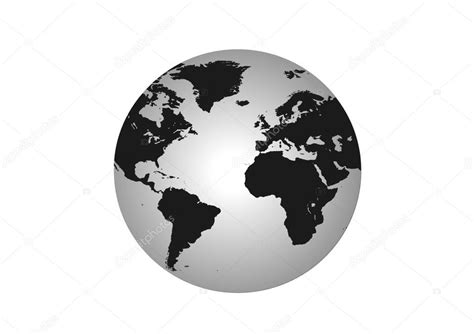 Globe black and white — Stock Photo © razihusin #3315445