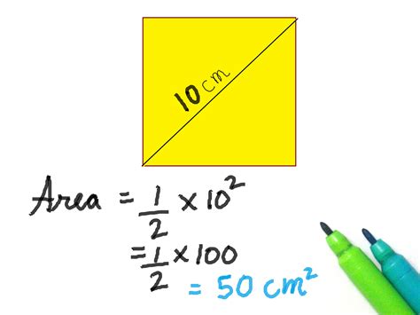 6 Ways to Find the Area of a Square Using the Length of its Diagonal