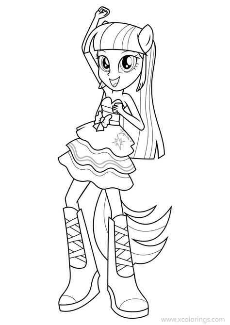 Equestria Girls Rarity Coloring Pages - XColorings.com