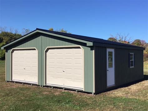 24x24 2 Car Garage | Rocky Mountain Sheds