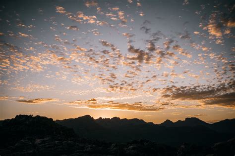 Cumulus Clouds at Sunset · Free Stock Photo