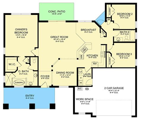 4 Bedroom Open Concept Ranch House Plans - Hamilton By Wardcraft Homes ...