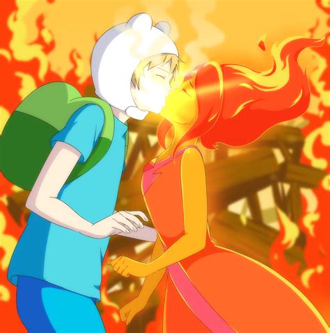 Finn and Flame Princess - Adventure Time Couples Fan Art (34654192 ...