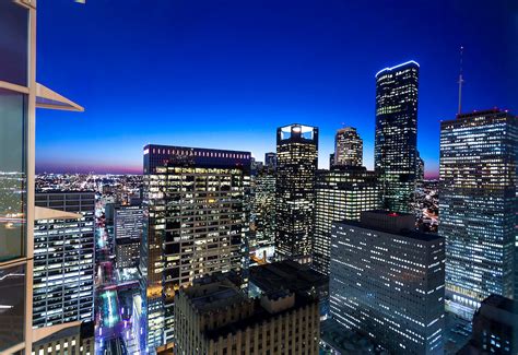 Houston Skyline At Night | Stockyard Photos