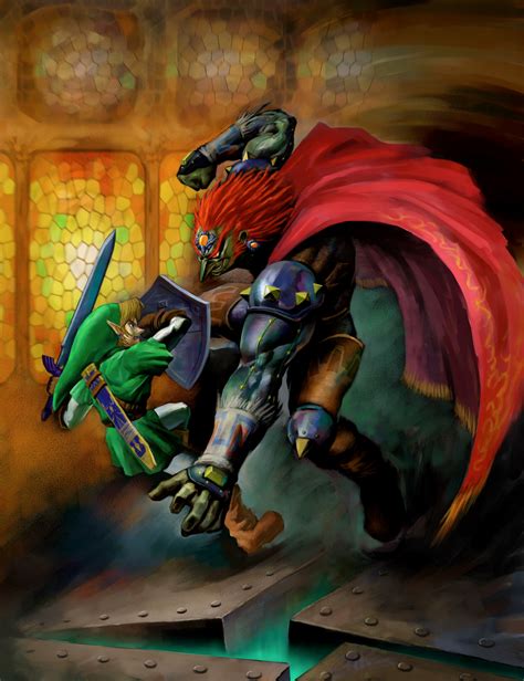 Image - Link vs. Ganondorf (Ocarina of Time).png | Zeldapedia | FANDOM ...