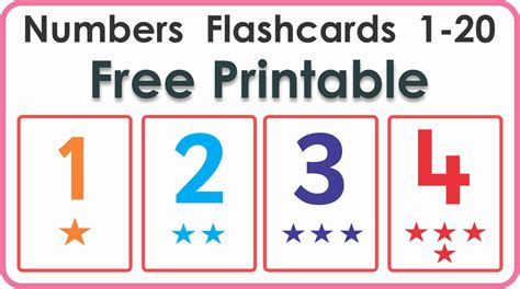 Number Cards Printables