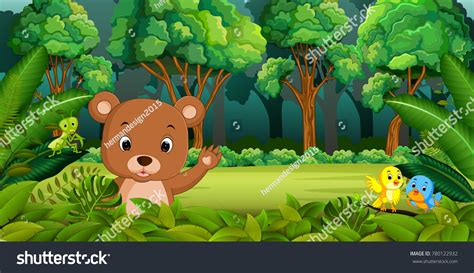 Baby Bear Forest Stock Vector (Royalty Free) 780122932 | Shutterstock