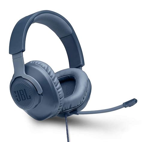 Buy JBL Quantum 100 Wired Over-Ear Gaming Headset with Detachable Mic Blue