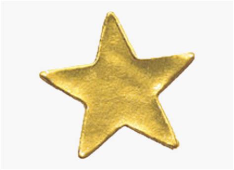 Gold Star Sticker Png, Transparent Png - kindpng