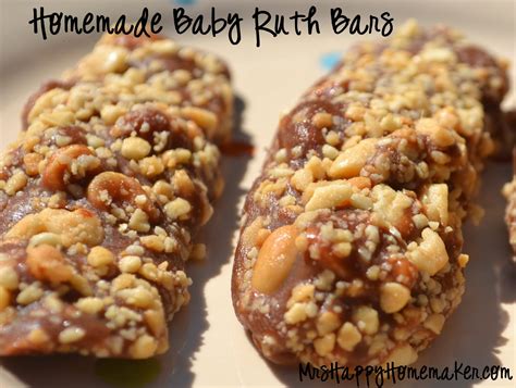 Homemade Baby Ruth Bars - Mrs Happy Homemaker