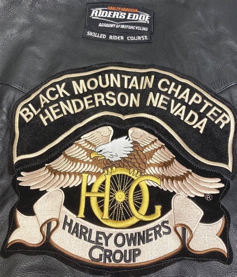 Harley Davidson HOG Patches Biker’s Club Leather Vest… - Gem