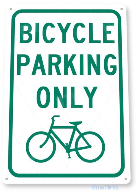 Bicycle Parking Sign B267 - TinWorld Street & Info Signs, tinsign.com