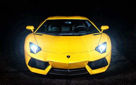 Papéis de Parede Cor amarela Lamborghini Aventador LP700-4 2560x1600 HD ...