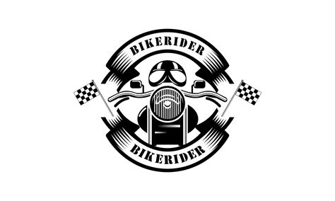 Bike Motorcycle Rider Logo Design. Motor Graphic by DEEMKA STUDIO ...