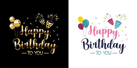 Happy Birthday Stickers Vector Art, Icons, and Graphics for Free Download