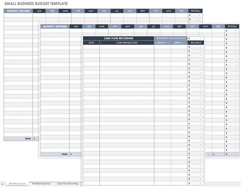 Excel template for business budget planning - verigolf