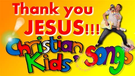 'THANK YOU JESUS' LYRICS, KIDS CHRISTIAN MUSIC, sing-along WORDS. - YouTube