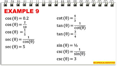 Reciprocal Identities in Trigonometry (With Examples) - Owlcation