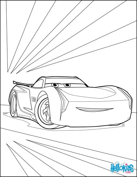 Cars 3: jackson storm coloring pages - Hellokids.com