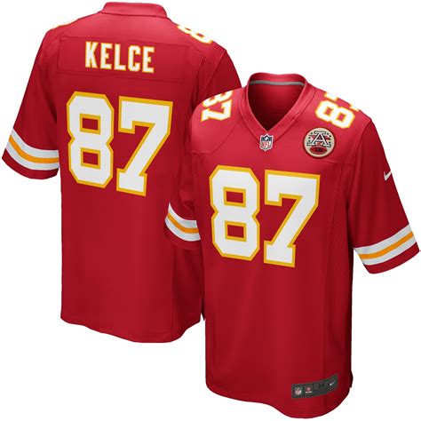 Nike Travis Kelce Kansas City Chiefs Red Team Game Jersey